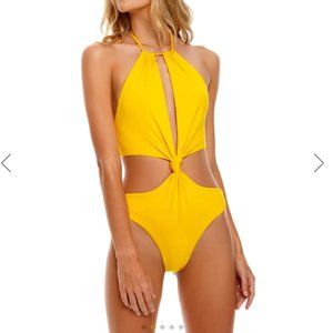 Agua Bendita Tutti One Piece Yellow Silhouette